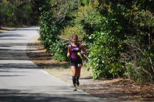 On the road portion heading back from the trail.