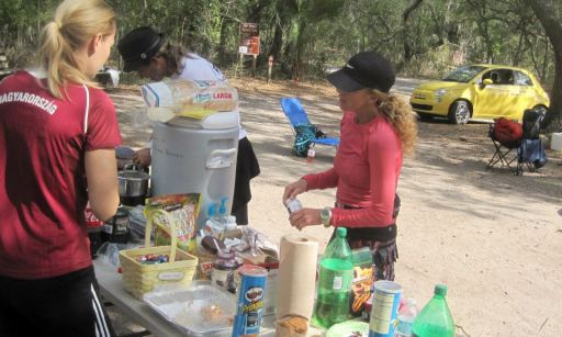 Gene became omniscient during the Fort Clinch 100 and could be found at any point in the park at any point in time. He was zipping around in his zippy little yellow Fiat which I'm pretty sure is ACTUALLY a real TARDIS with a working chameleon circuit. hhmmm...